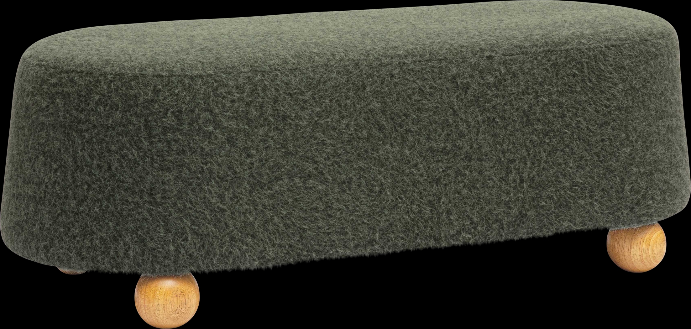 Innitou II Forest Green Large Ottoman - Thumbnail - Image 1