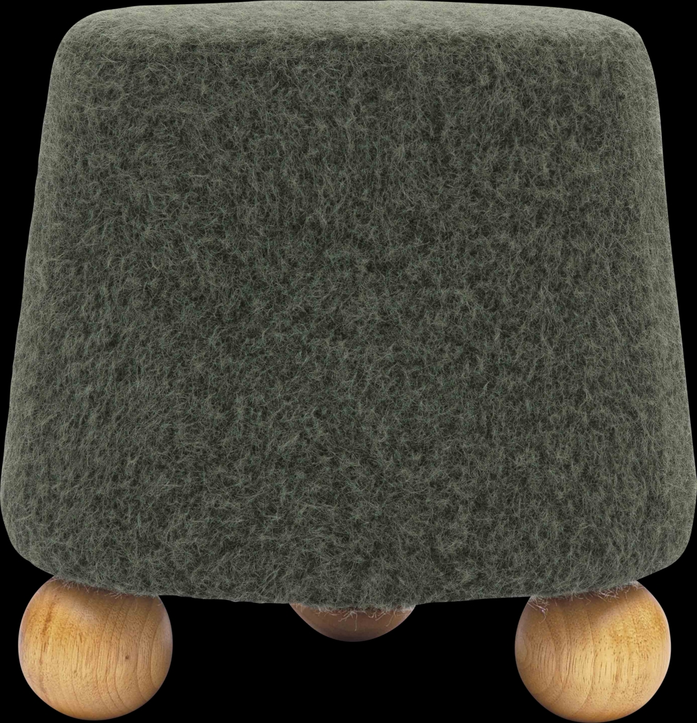 Innitou II Forest Green Small Ottoman - Thumbnail - Image 1
