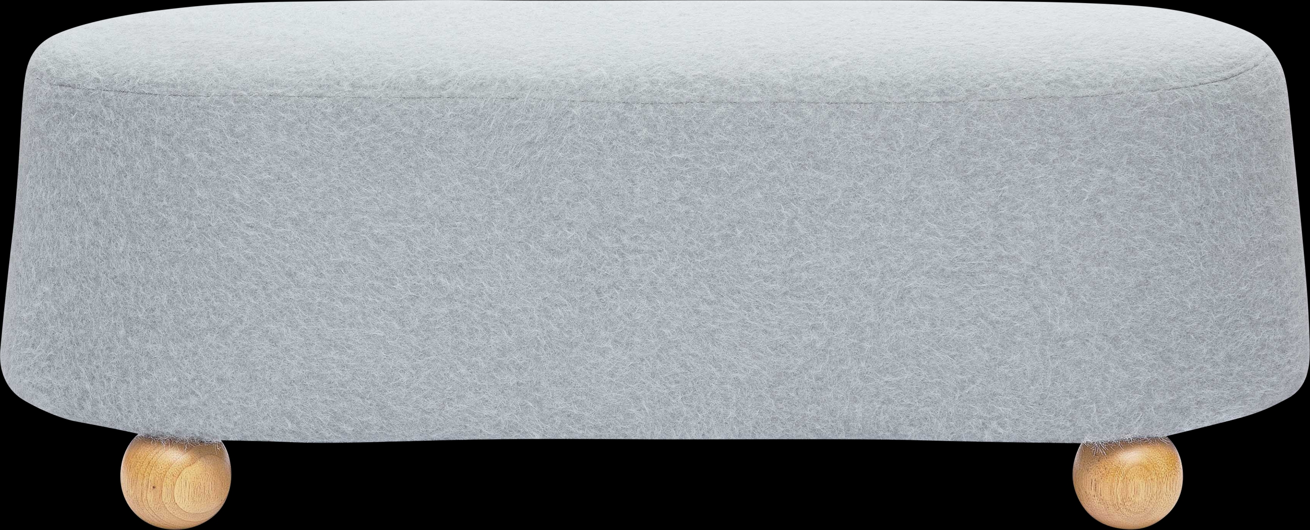 Innitou II Gray Large Ottoman - Thumbnail - Image 3