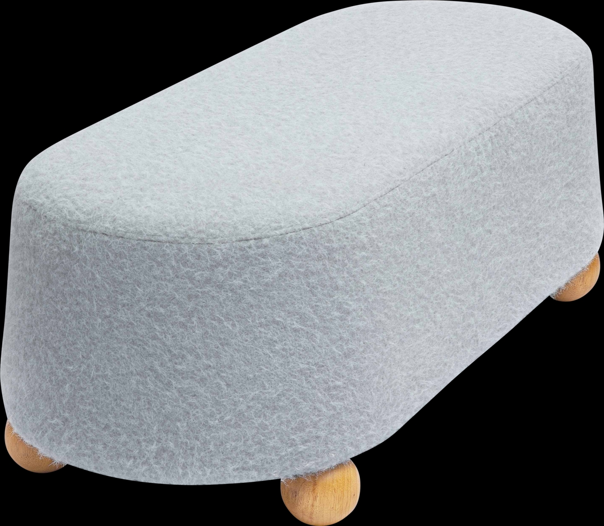 Innitou II Gray Large Ottoman - Thumbnail - Image 4