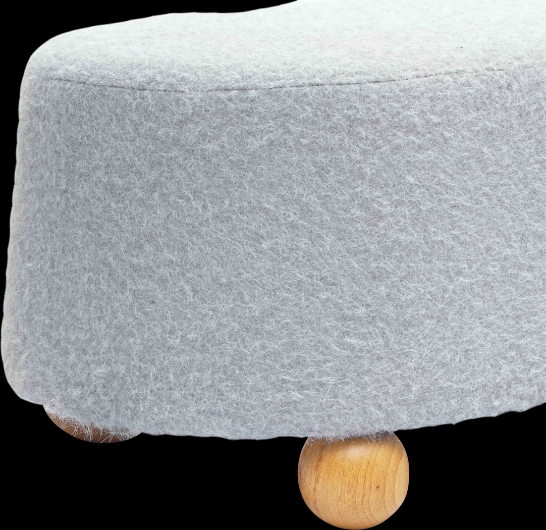 Innitou II Gray Large Ottoman - Thumbnail - Image 5