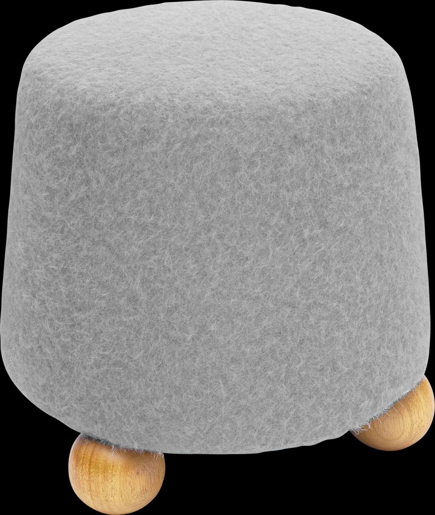 Innitou II Gray Small Ottoman - Thumbnail - Image 4