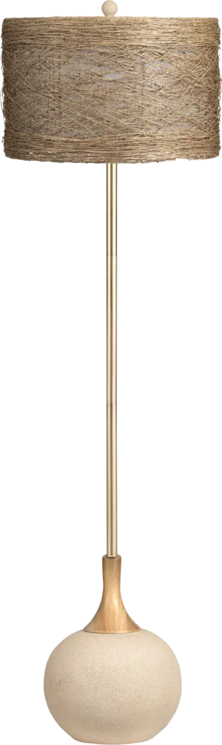 Inogoa Tan Floor Lamp - Thumbnail - Image 1