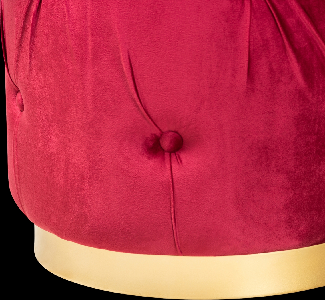 Inona Red Ottoman - Thumbnail - Image 3