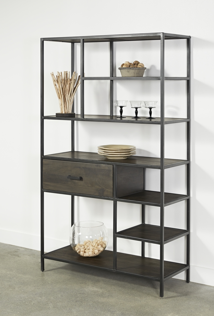 Insdale Gray Bookcase - Thumbnail - Image 4