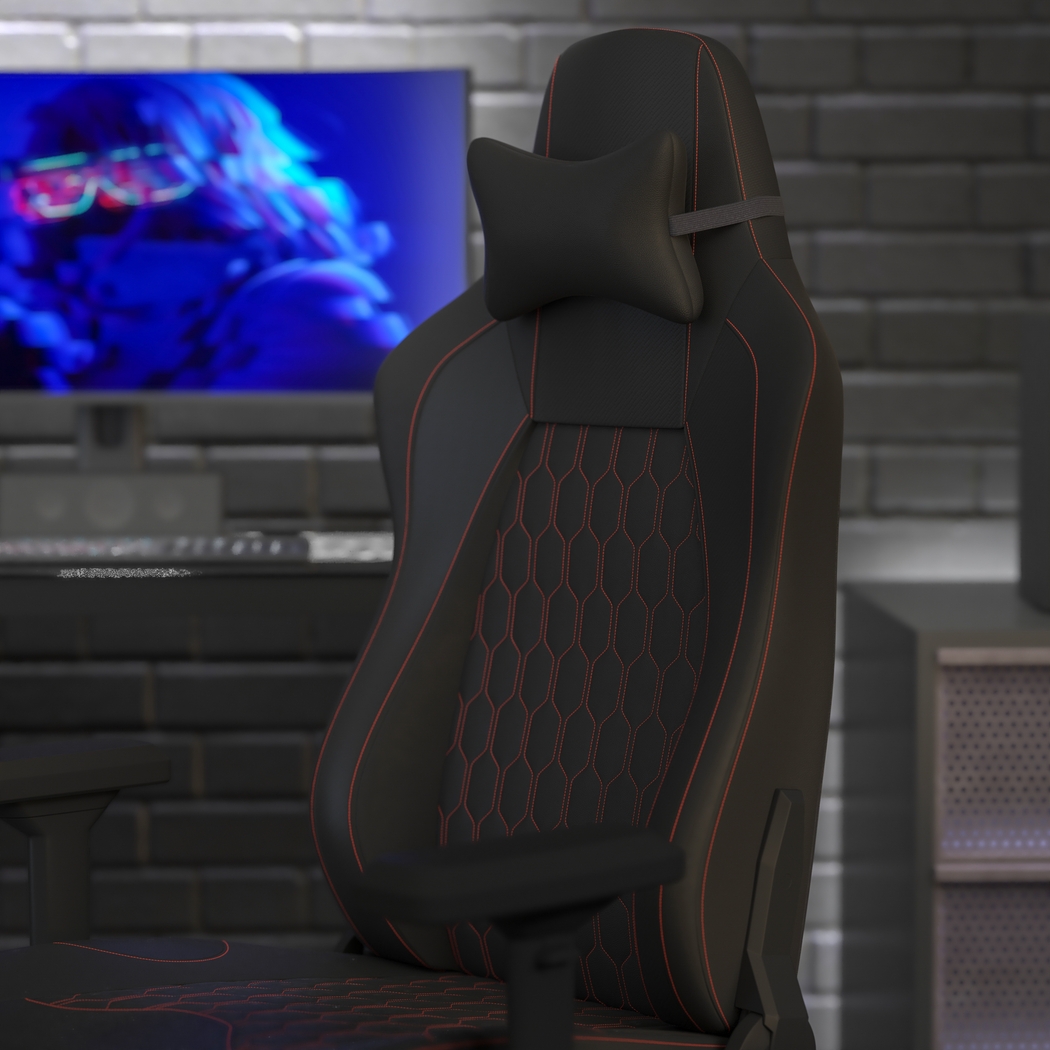 Inshbride Red Office Chair - Thumbnail - Image 4