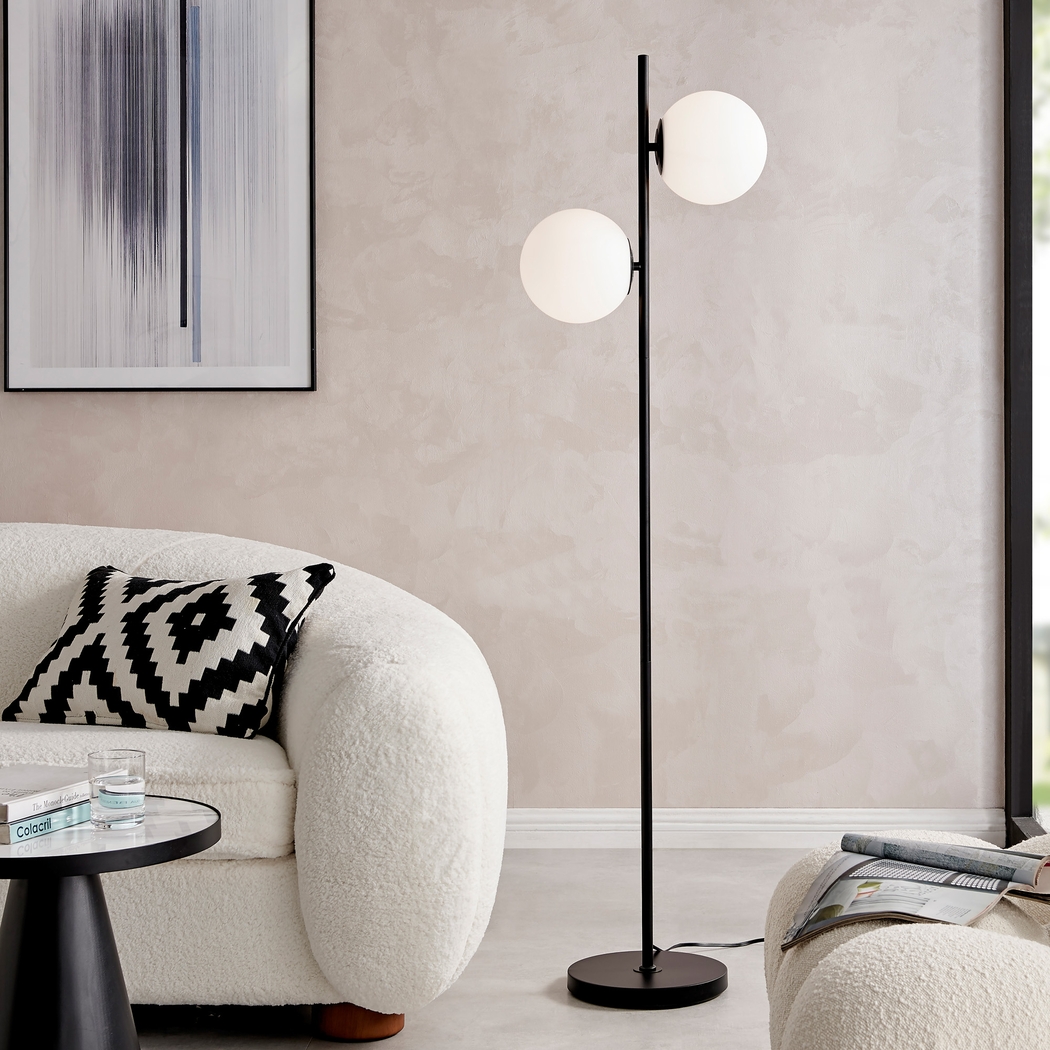 Interlake Place Black Floor Lamp - Thumbnail - Image 2