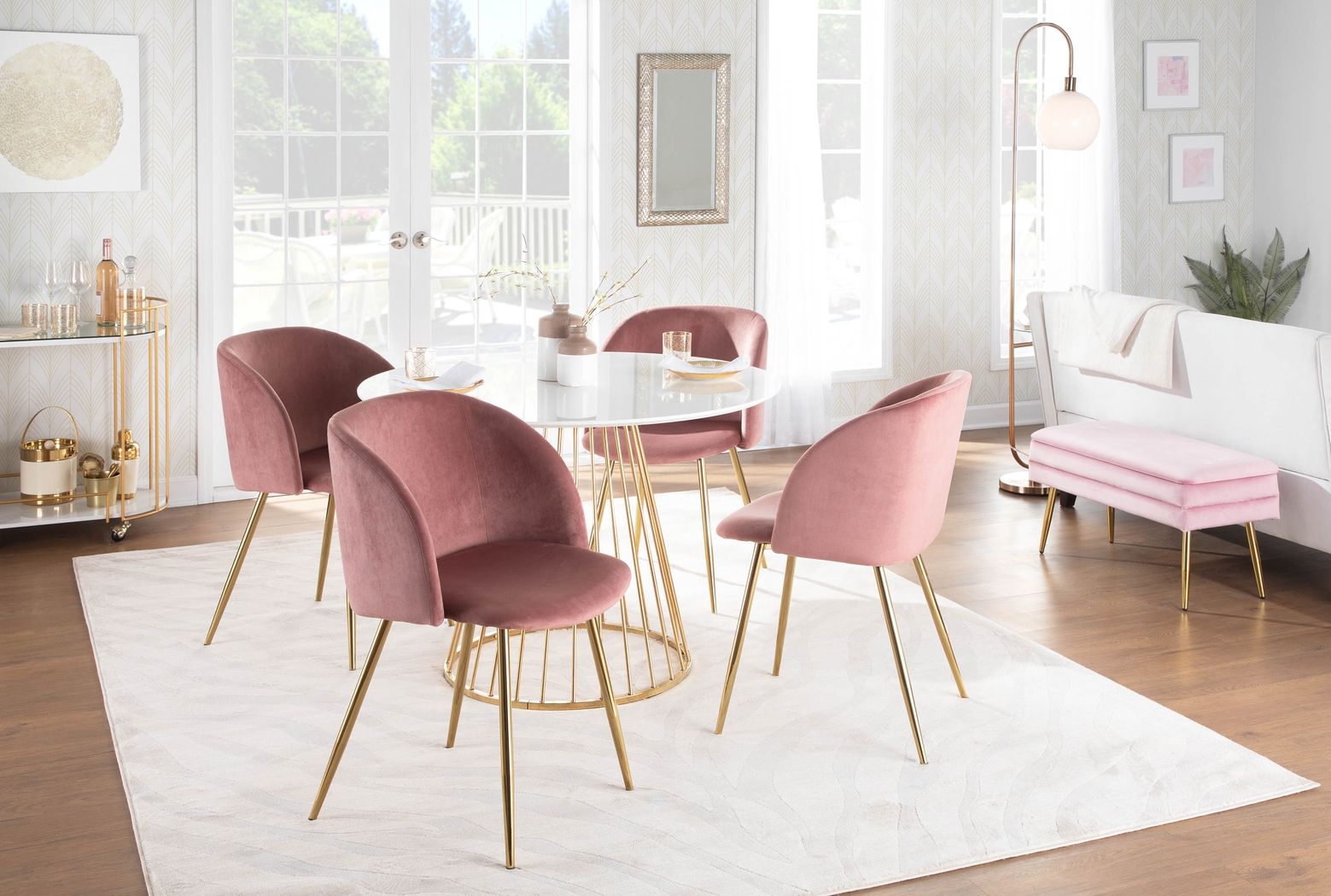 Interlaken Blush Accent Bench - Thumbnail - Image 10