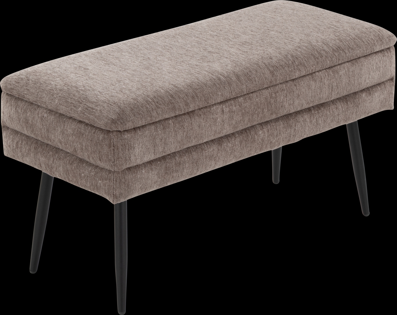 Interlaken II Brown Storage Bench - Thumbnail - Image 1