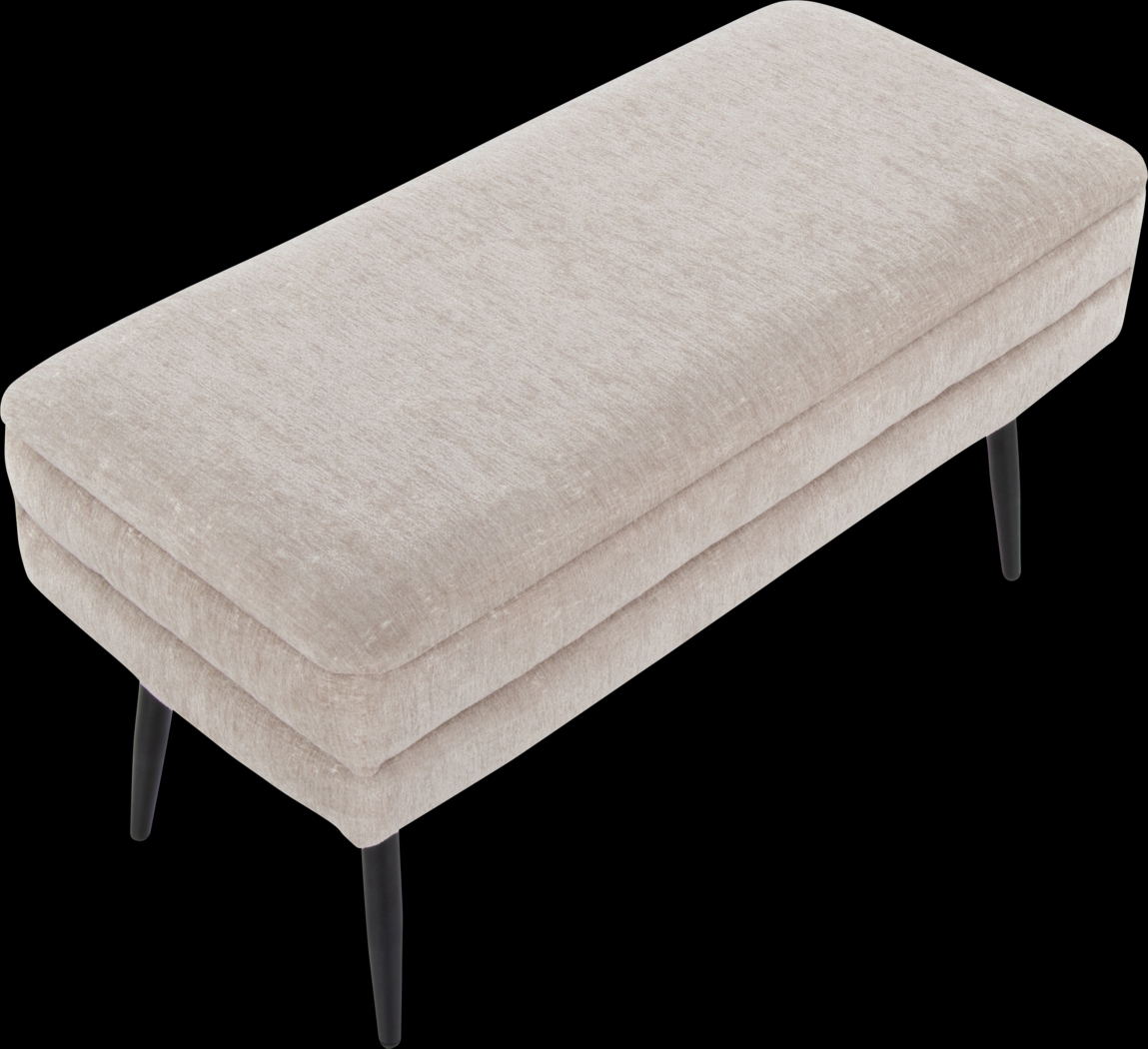 Interlaken II Light Brown Storage Bench - Thumbnail - Image 8