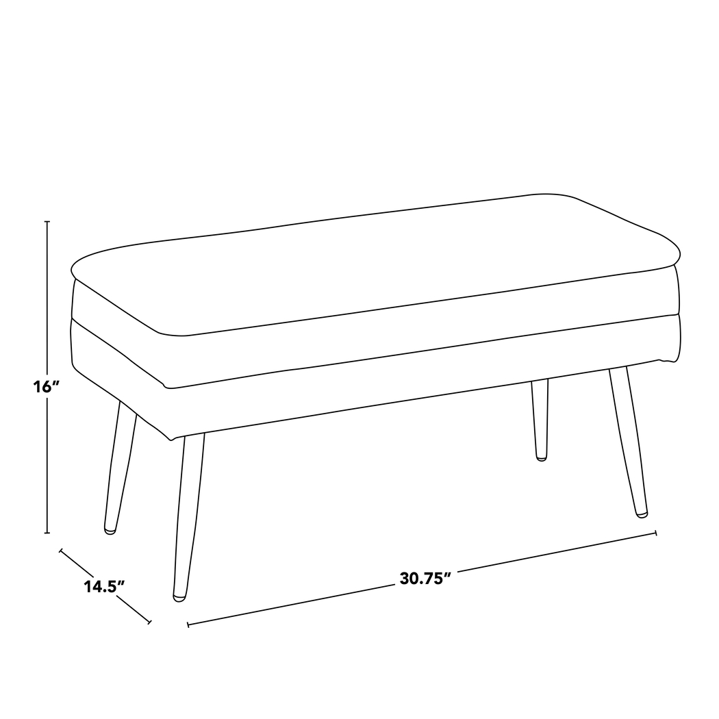 Interlaken II Light Brown Storage Bench - Thumbnail - Image 10