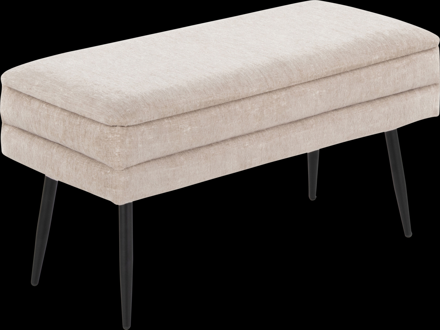 Interlaken II Light Brown Storage Bench - Thumbnail - Image 1