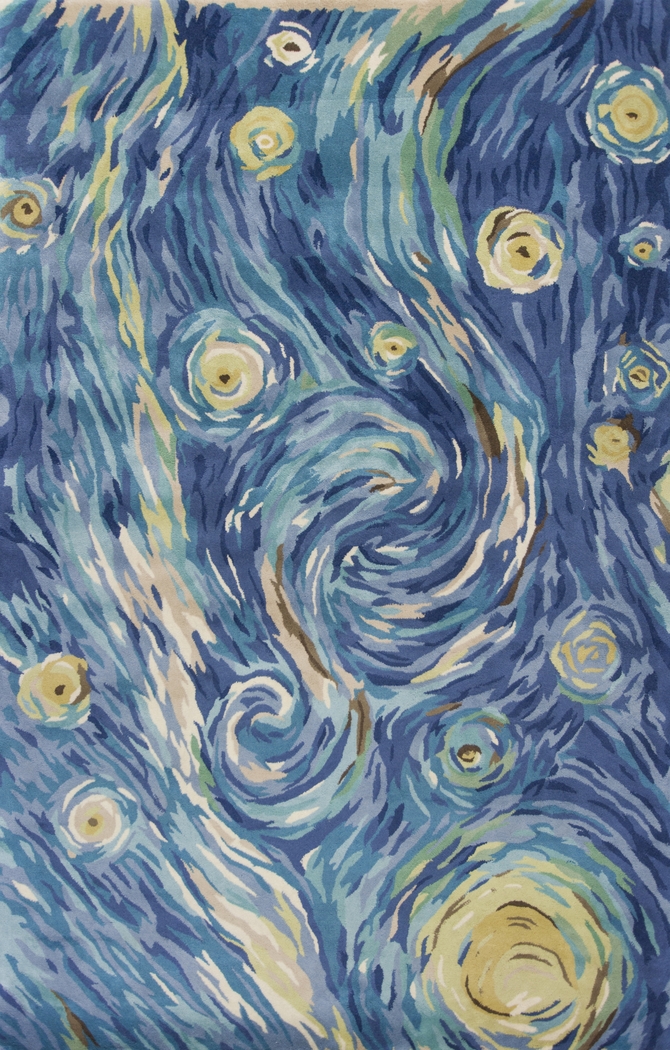 Interstellar Nights Blue 5' x 8' Rug - Thumbnail - Image 1
