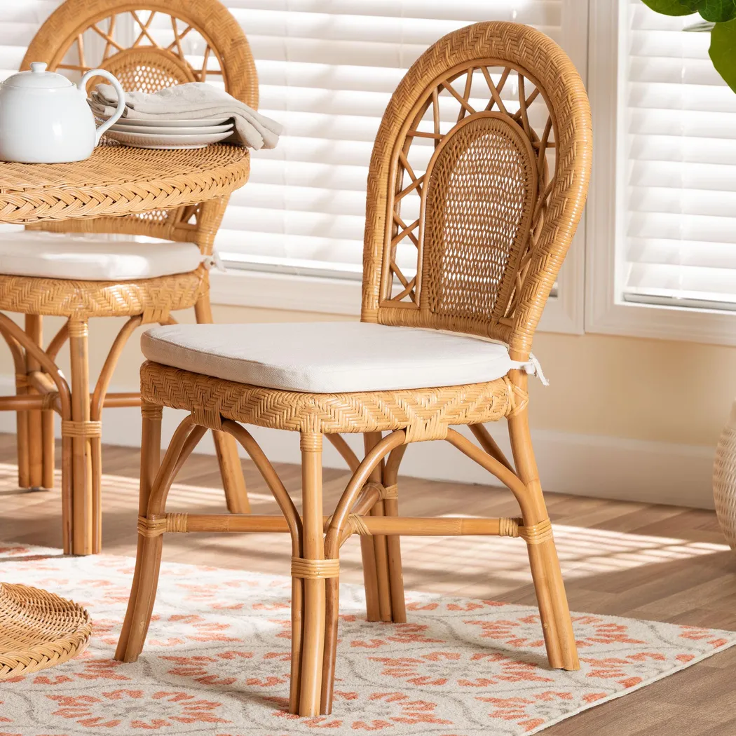 Inula Brown Side Chair - Thumbnail - Image 2