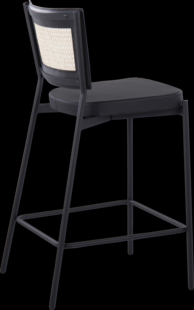 Inverary Black Counter Height Stool, Set of 2 - Thumbnail - Image 7