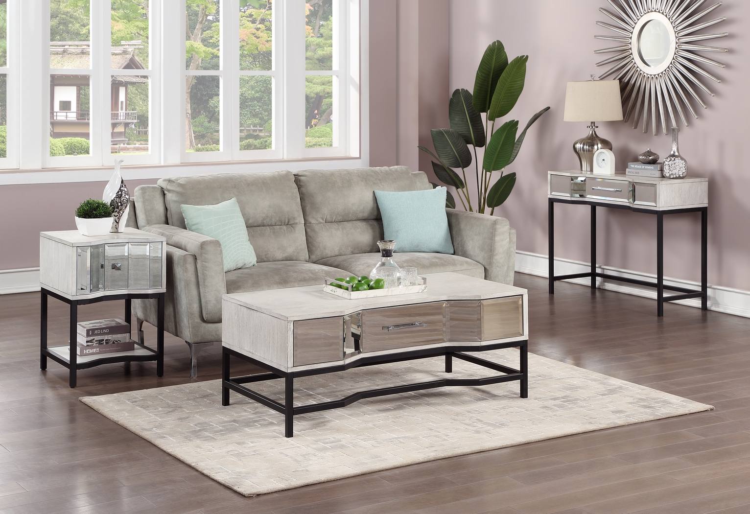 Inverleigh White Cocktail Table - Thumbnail - Image 7