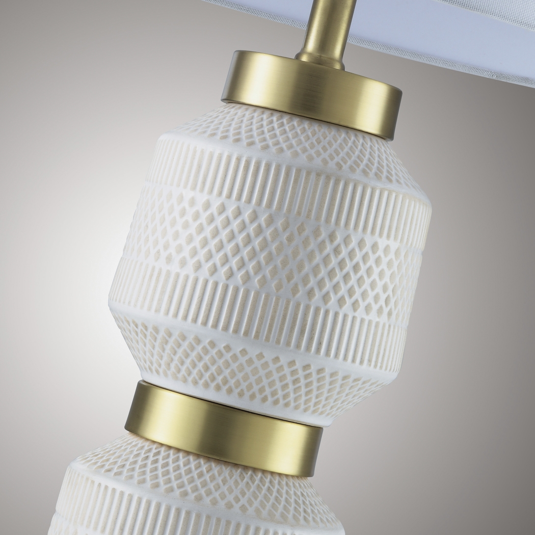 Iola Circle White Lamp - Thumbnail - Image 3