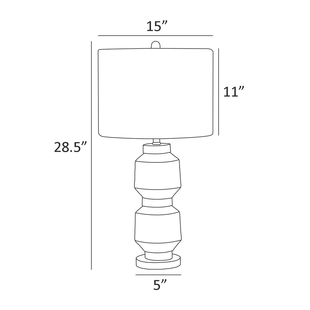 Iola Circle White Lamp - Thumbnail - Image 4