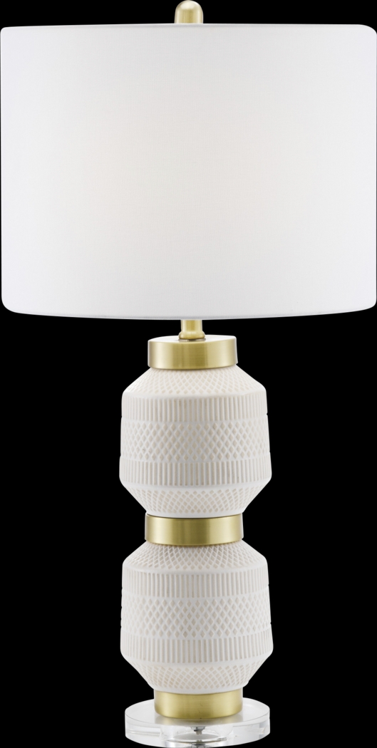 Iola Circle White Lamp - Thumbnail - Image 1