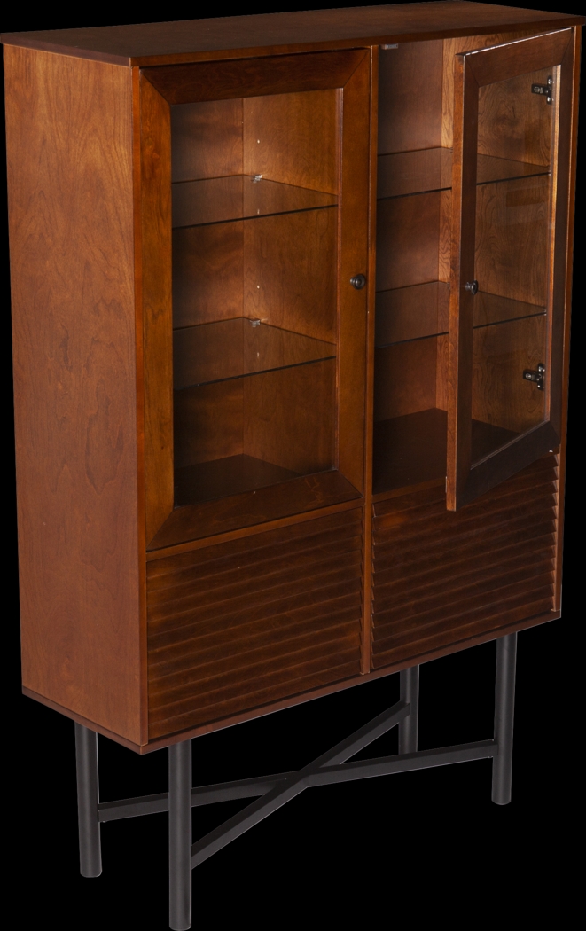 Ipswith Brown Curio Cabinet - Thumbnail - Image 2