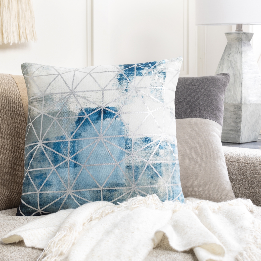 Iraida Aqua Accent Pillow - Thumbnail - Image 5