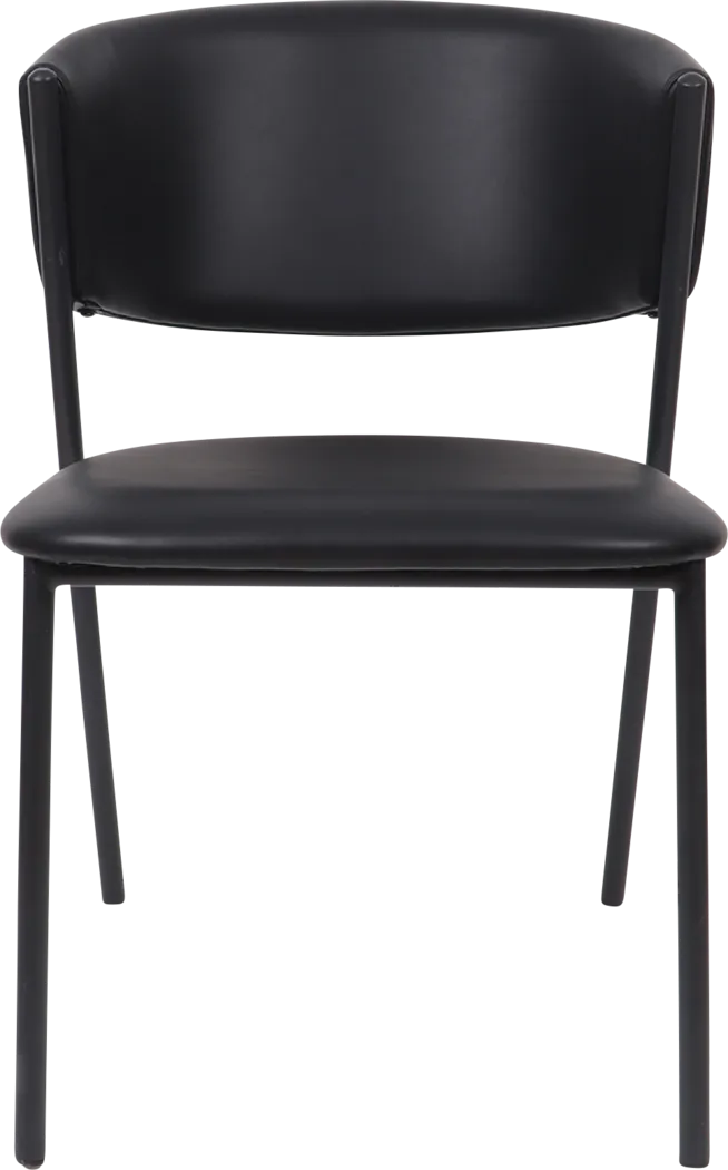 Iramse Black Side Chair, Set of 4 - Thumbnail - Image 5