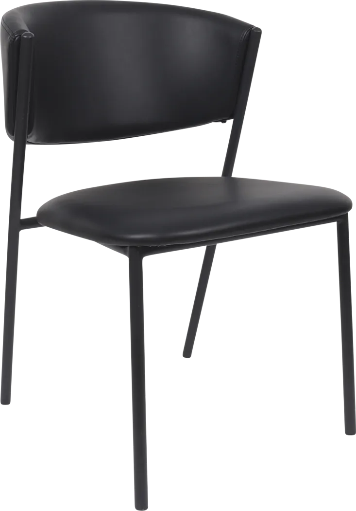 Iramse Black Side Chair, Set of 4 - Thumbnail - Image 6