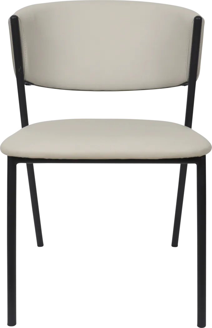 Iramse Gray Side Chair, Set of 4 - Thumbnail - Image 3