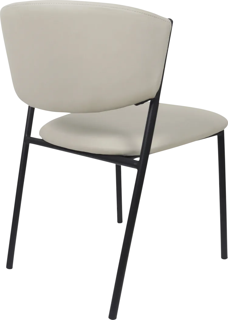 Iramse Gray Side Chair, Set of 4 - Thumbnail - Image 4