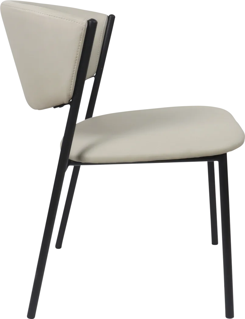 Iramse Gray Side Chair, Set of 4 - Thumbnail - Image 5