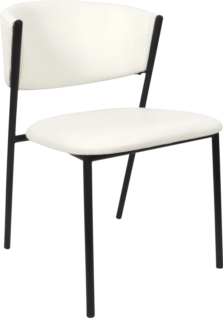 Iramse White Side Chair, Set of 4 - Thumbnail - Image 5