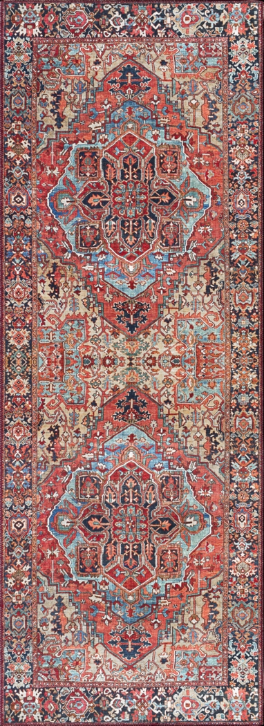 Irellie Red 2'6 x 7'6 Rug - Thumbnail - Image 1