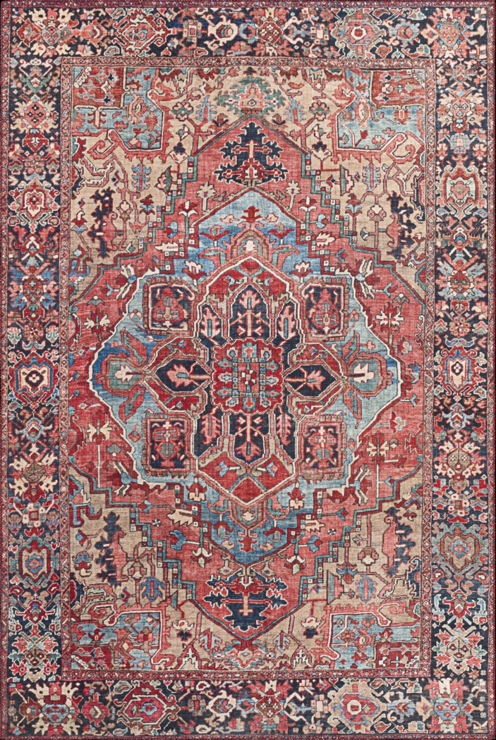 Irellie Red 5' x 7'5 Rug - Thumbnail - Image 1