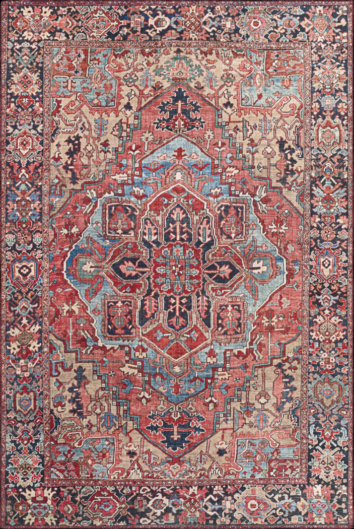 Irellie Red 7'5 x 9'5 Rug - Thumbnail - Image 1