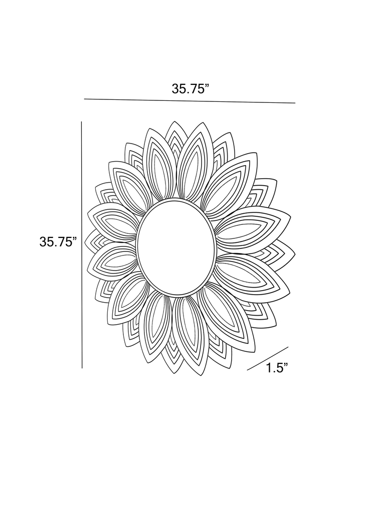 Irelyn Pewter Mirror - Thumbnail - Image 6