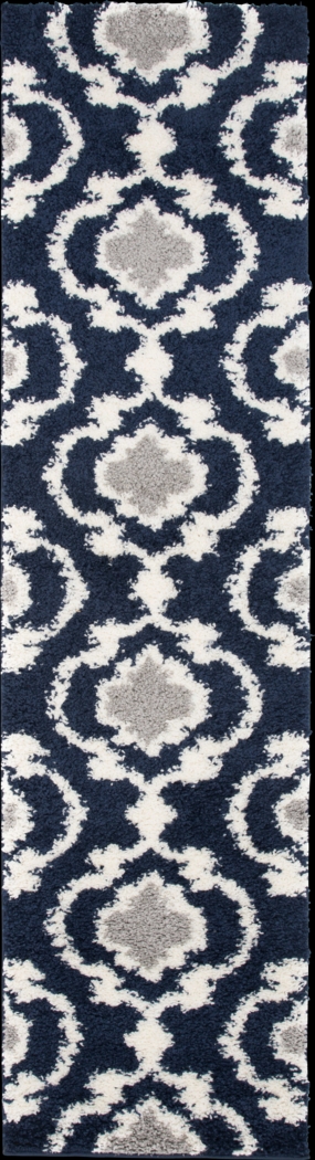 Irenee Navy 2' x 7'2 Runner Rug - Thumbnail - Image 1