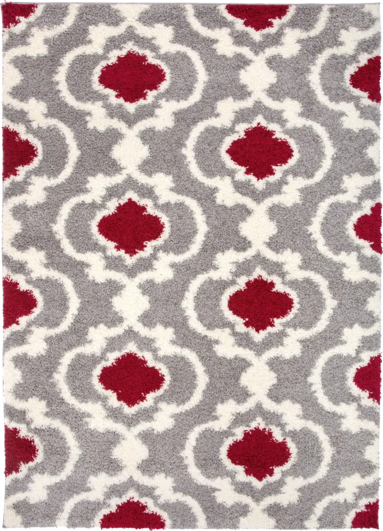 Irenee Red 7'10 x 10' Rug - Thumbnail - Image 1