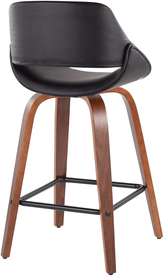 Irenor Black Counter Height Stool, Set of 2 - Thumbnail - Image 4