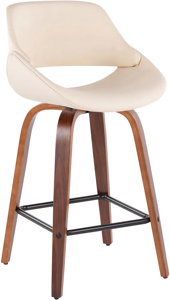 Irenor Cream Counter Height Stool, Set of 2 - Thumbnail - Image 2