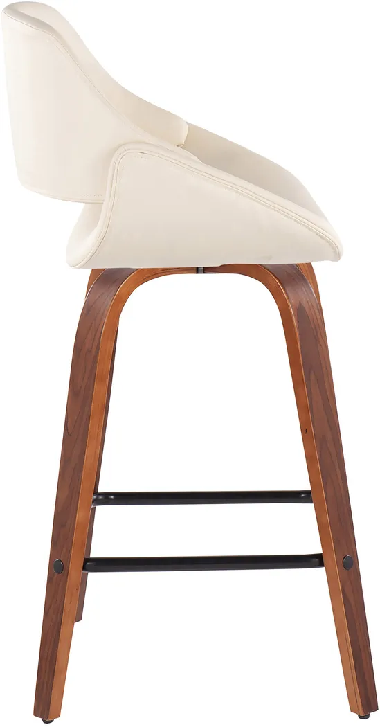Irenor Cream Counter Height Stool, Set of 2 - Thumbnail - Image 3