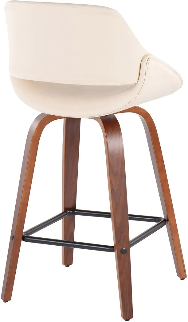 Irenor Cream Counter Height Stool, Set of 2 - Thumbnail - Image 4