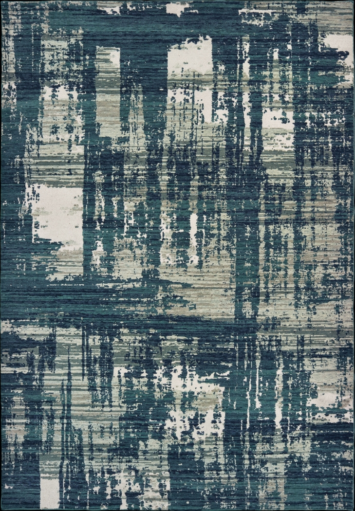 Iriye Blue 6'7 x 9'6 Rug - Thumbnail - Image 1