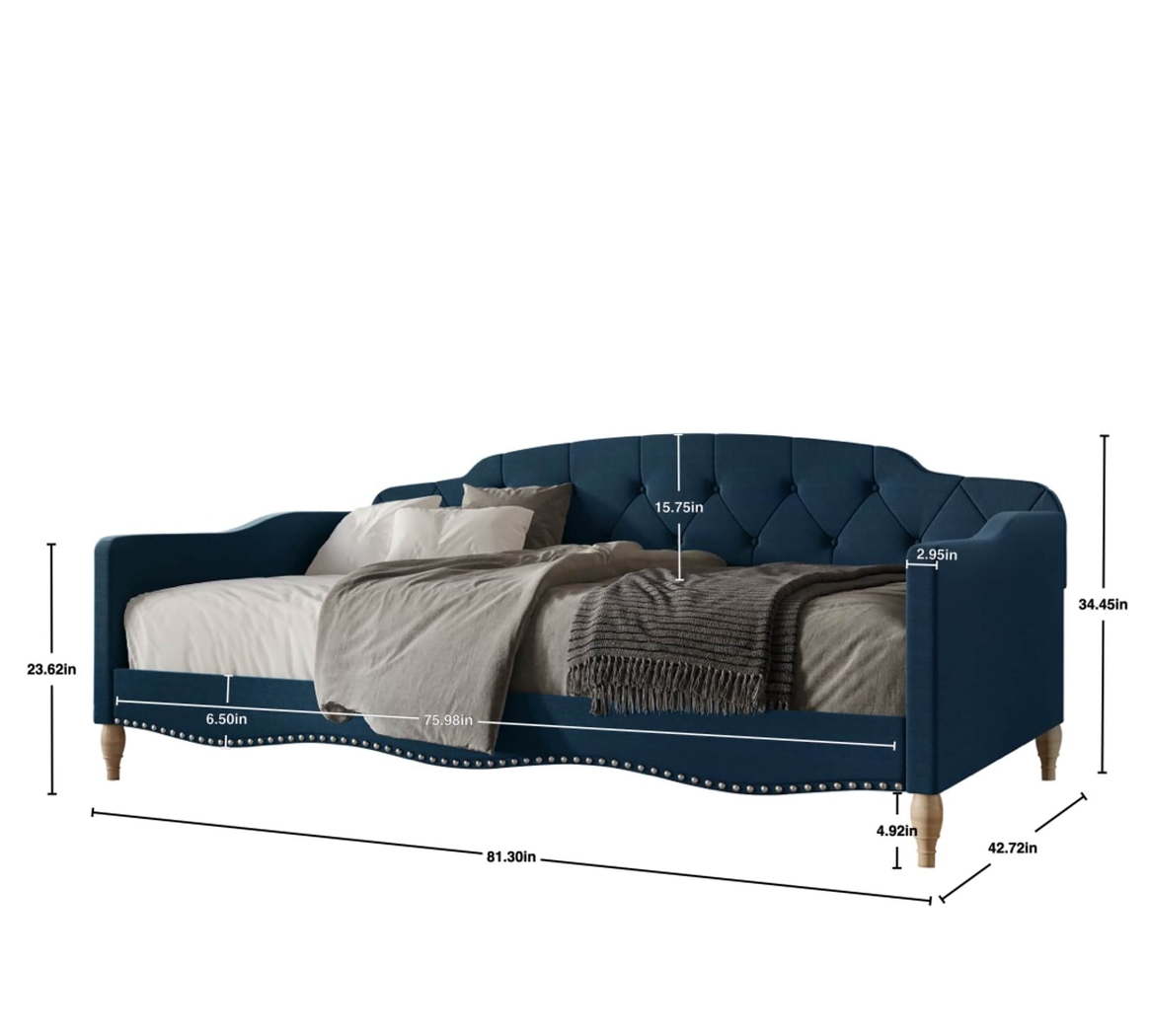 Iroby Blue Twin Daybed - Thumbnail - Image 5