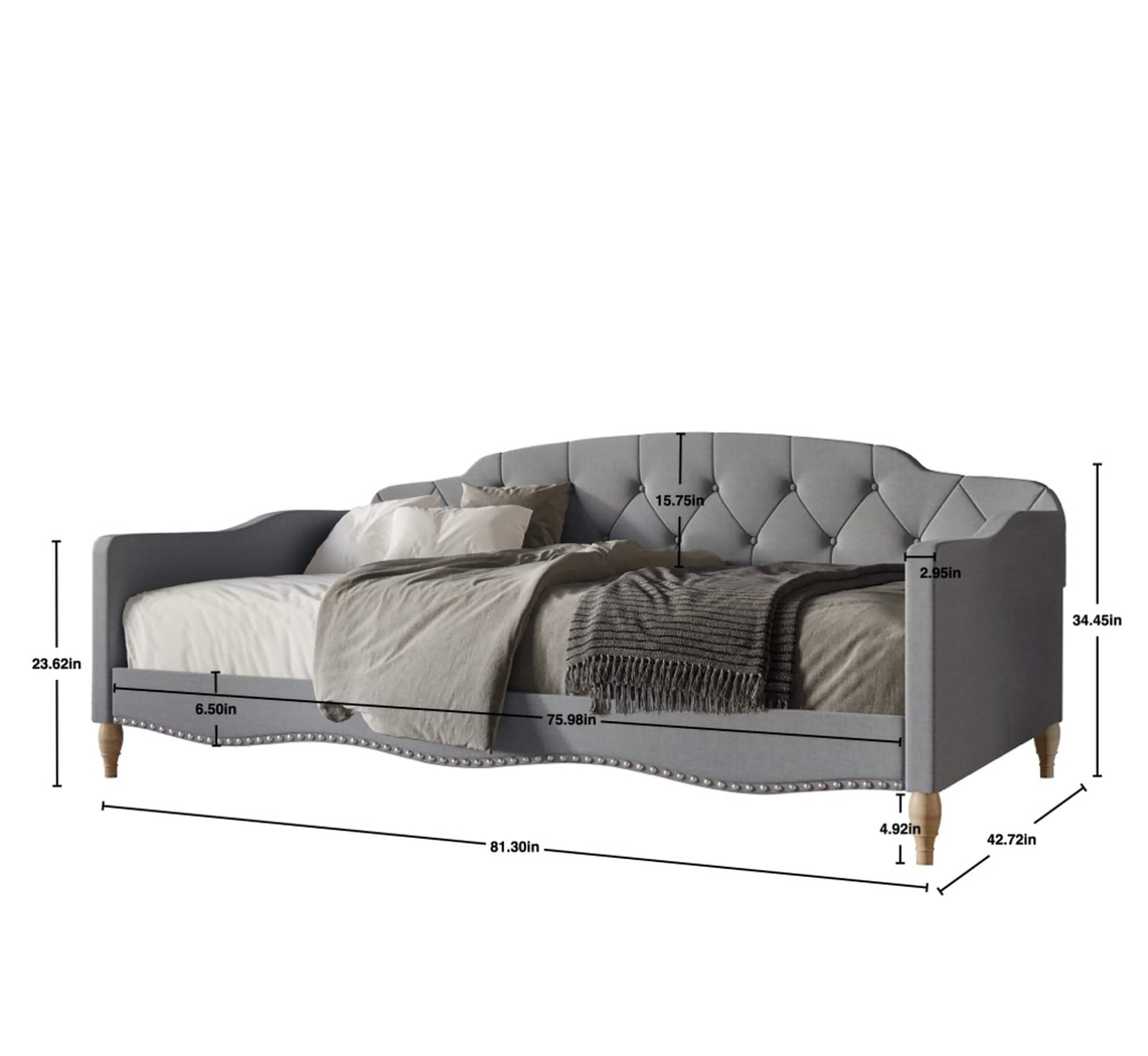 Iroby Light Gray Twin Daybed - Thumbnail - Image 5