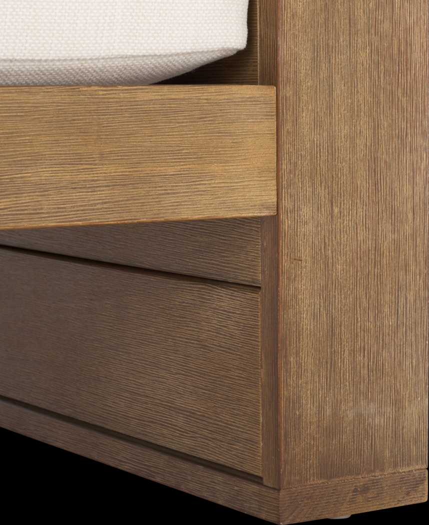 Irocana Natural Outdoor Sofa with Beige Cushions - Thumbnail - Image 7