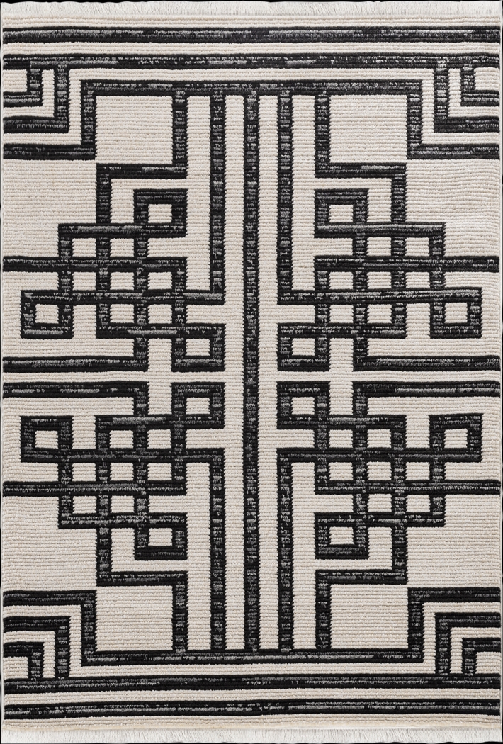 Irolam Black 5'7 x 7'7 Rug - Thumbnail - Image 1