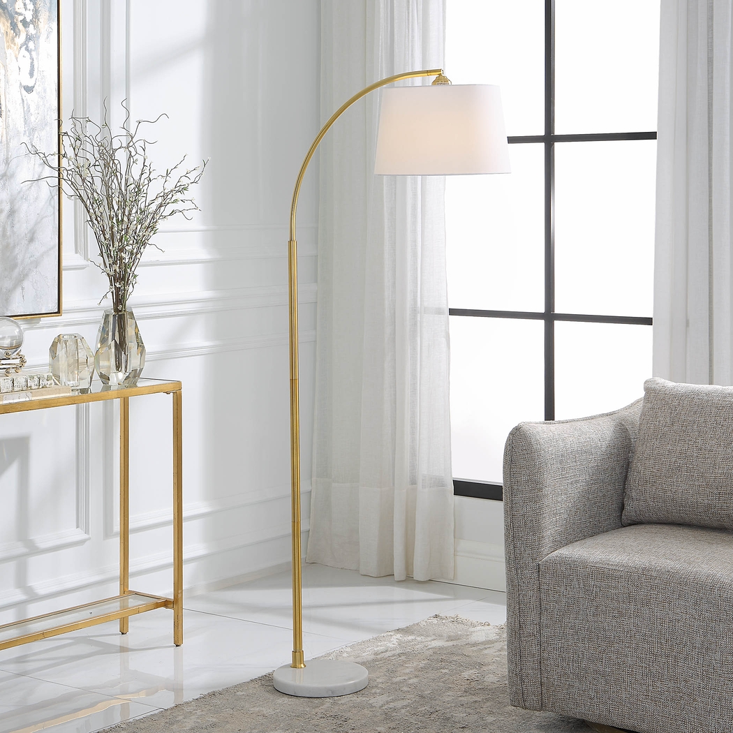 Irone Estates Gold Floor Lamp - Thumbnail - Image 3