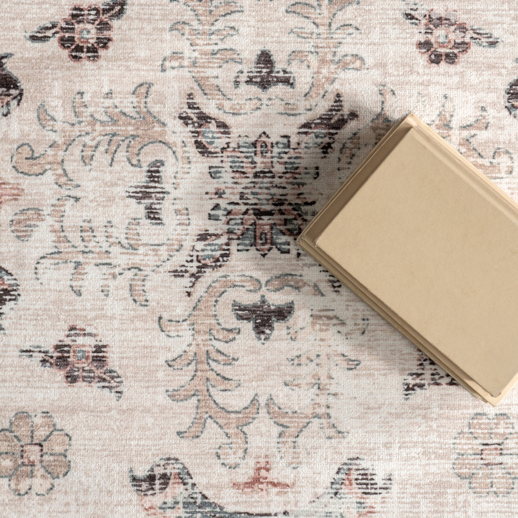 Iruna Light Gray 2'6 x 8' Runner Rug - Thumbnail - Image 7