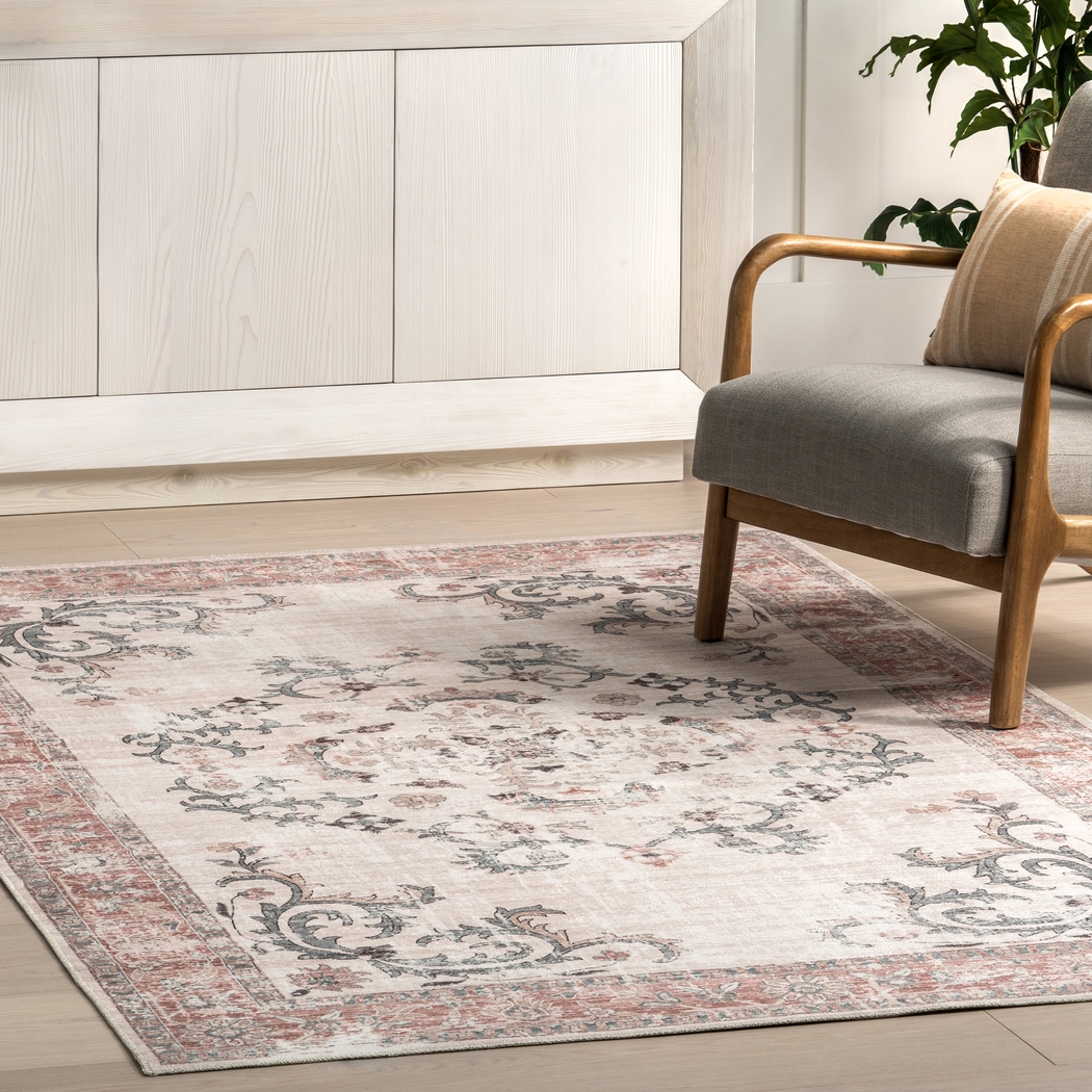 Iruna Light Gray 5' x 8' Rug - Thumbnail - Image 9