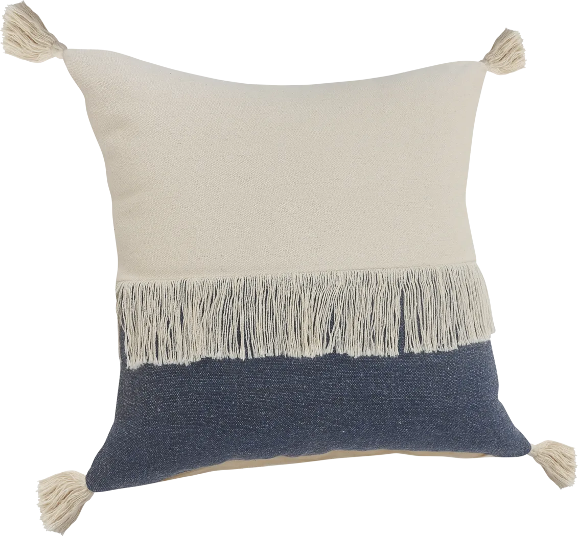 Isaam Cream/Navy Pillow, Set of 2 - Thumbnail - Image 5